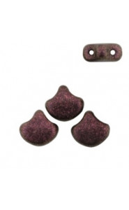 Ginko Leaf Beads 7.5x7.5mm Polychrome rose